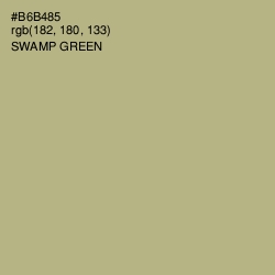 #B6B485 - Swamp Green Color Image